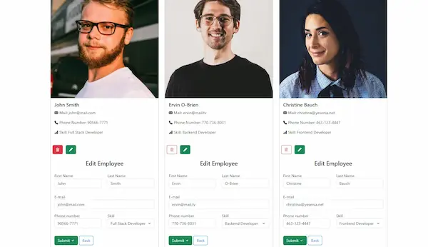 Employee Admin Dashboard